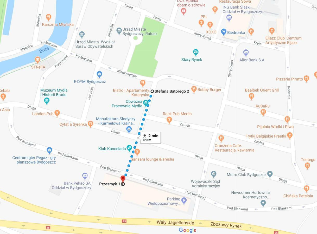 Apartamenty Batorego 2 - Stary Rynek Bydgoszcz Bagian luar foto